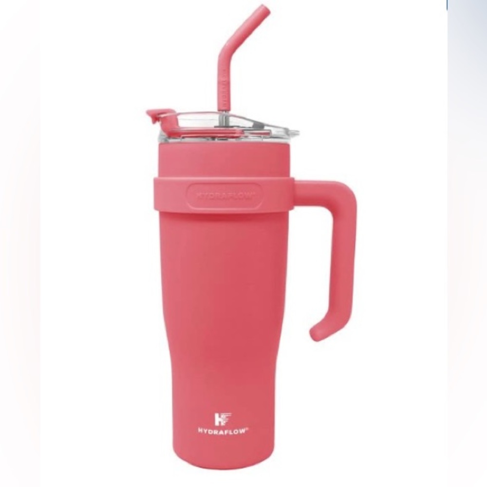 HYDRAFLOW Capri- 40 oz Tumbler with Straw and Handle